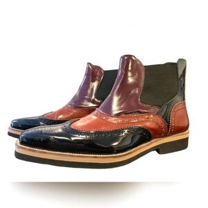 GIROTTI ◇ Brogue Ankle Boots - US 11